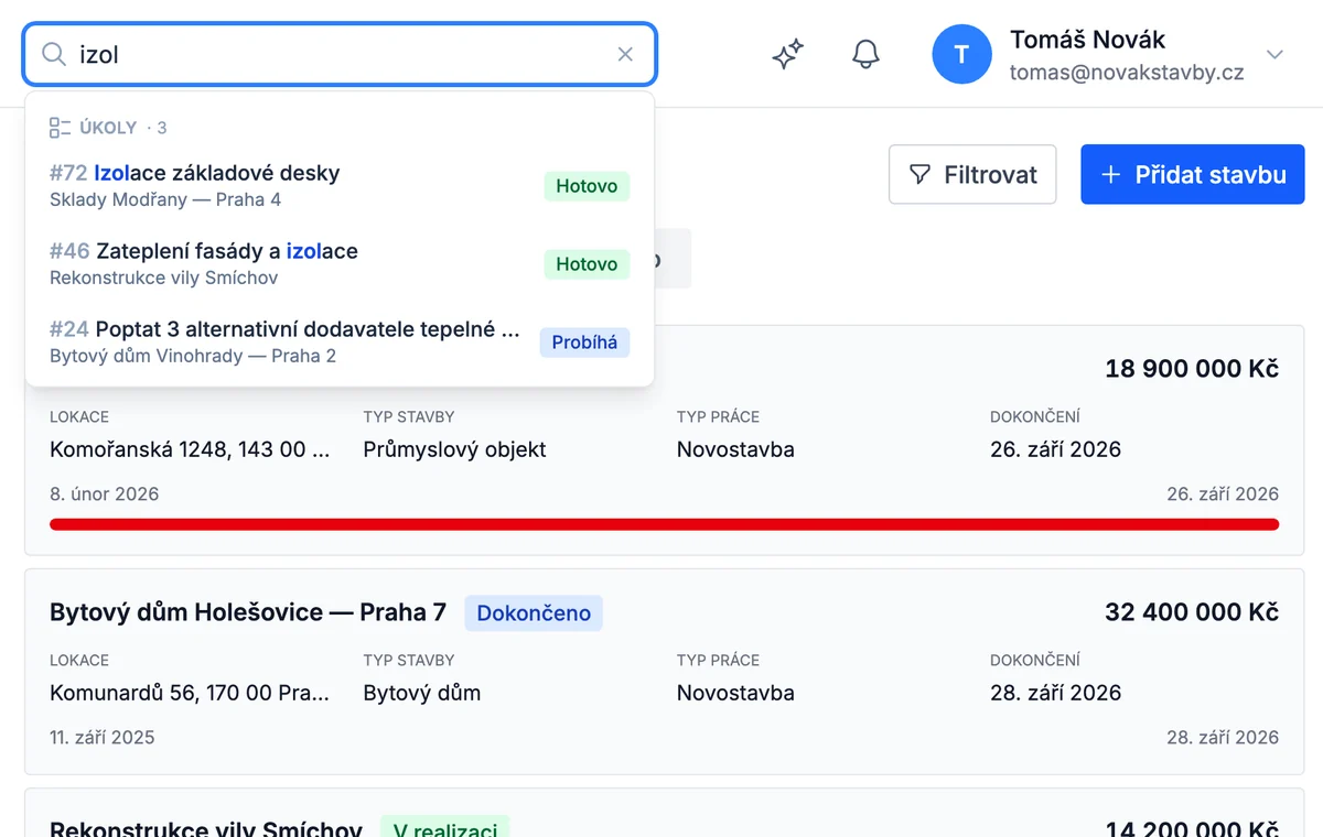 Najdete to za vteřinu