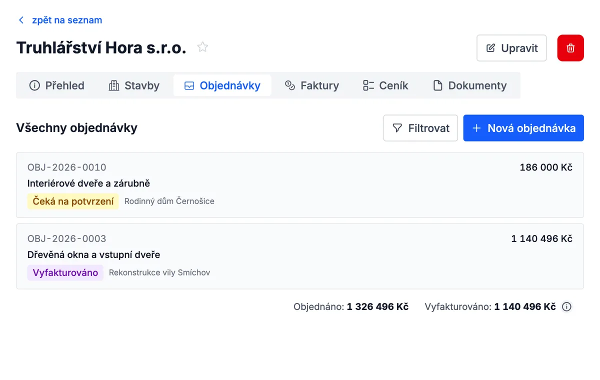 Objednávku odešlete k potvrzení